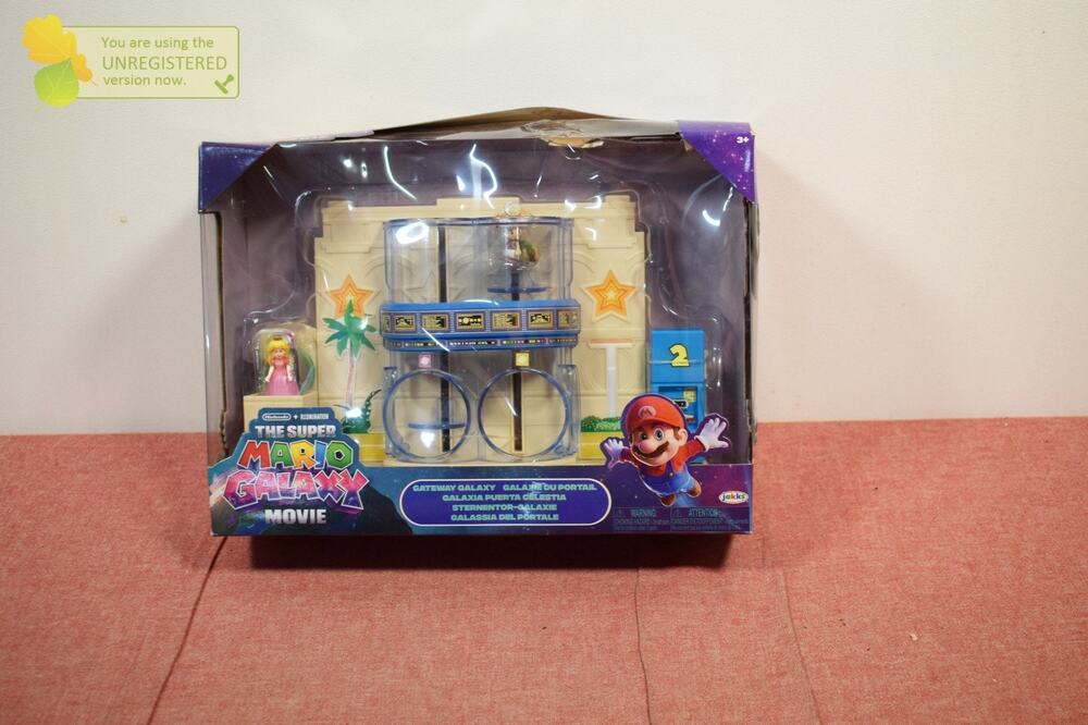 The Super Mario Galaxy Movie Gateway Galaxy Diorama Set